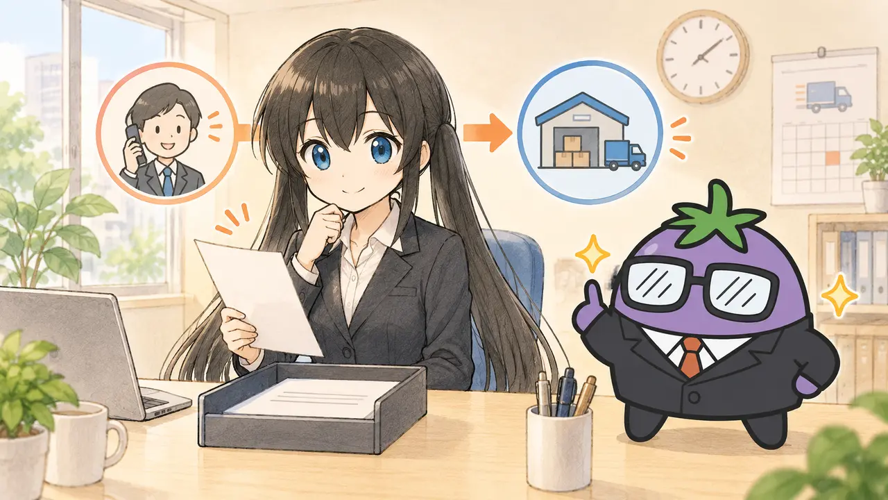 依頼を整理して営業と倉庫を円滑につなぐくろさらとビジナス
