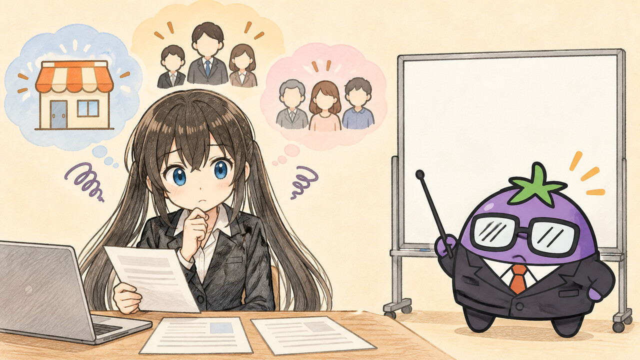 買収発表を前に不安な関係者への説明を考えるくろさら